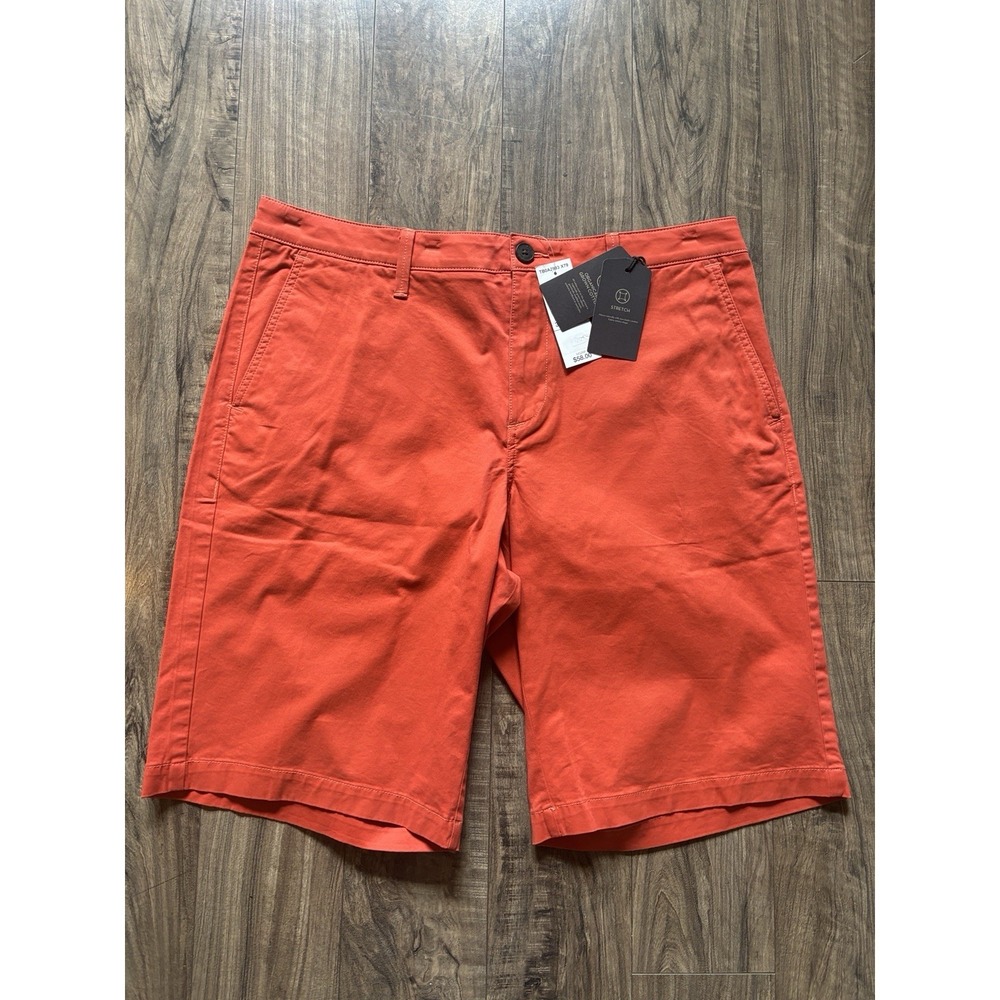 Timberland Relaxed Fit Mens Short 36 W Chino Coral Stretch Organic Cotton  NWT